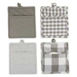 Assorted Grey & White Potholder