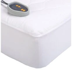 Blend Heated Mattress Pad - Queen, White