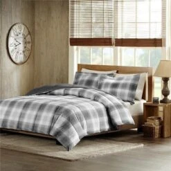 Woolrich WR10-1513 Woodsman Softspun Down Alternative Comforter Mini Set - Grey; King