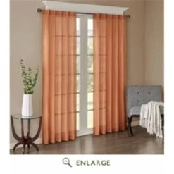 42 X 95 In. Harper Solid Crushed Window Panel Pair, Spice