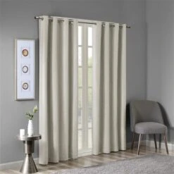 50 X 95 In. Printed Heathered Blackout Panel - Taupe