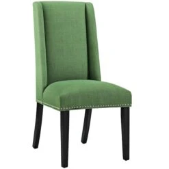40 H X 19.5 W X 23.5 L In. Baron Fabric Dining Chair, Green