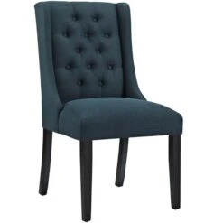 38.5 H X 21 W X 26.5 L In. Baronet Fabric Dining Chair, Azure
