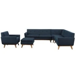 Engage Sectional Sofa, Azure, 5PK