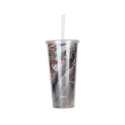 Zees Creations AC3017 Thirzt 2 Go Tumbler With Lid & Straw - Forest Camo
