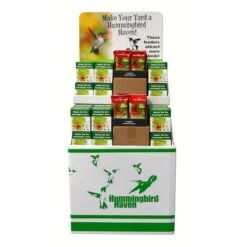 Red Bird And Red Nectar Hummingbird Dump Display