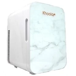 Xtrempro PC01-10WH 10 Liter Portable Cooler & Warmer Compact Mini Refrigerator With Eraser Door Board; White Marbel
