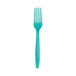 Teal Lagoon Premium Plastic Forks, 12PK