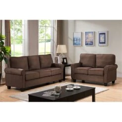 37 X 75 X 31 In. Living Room Sofa - Chocolate