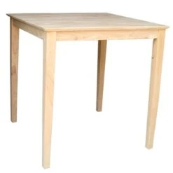 Solid Wood Top Table Shaker Legs