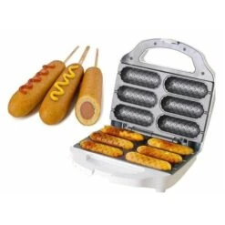 J-Jati SW230-W6 White Waffel Corn Dog Maker