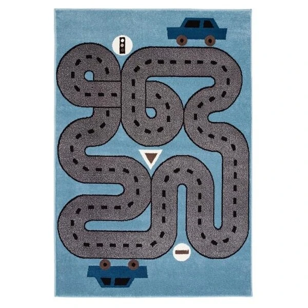 LR Home WHIMS81266SLB3656 Whimsical Racing Roadways Indoor Area Rug; Soft Blue & Light Blue - 3 6 X 5 Ft. 6 In. 1 LR Home WHIMS81266SLB3656 Whimsical Racing Roadways Indoor Area Rug; Soft Blue & Light Blue - 3 6 X 5 Ft. 6 In.
