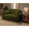 Stretch Jersey Loveseat Slipcover, Forest