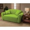 Stretch Jersey Loveseat Slipcover, Lime