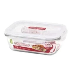 Lock & Lock LLG423 14 Oz Purely Better Glass Rectangular Food Storage Container; Clear