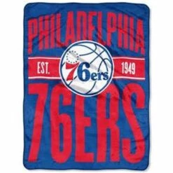 Northwest 1NBA-65902-0020-RET 46 X 60 In. NBA Philadelphia 76ers Clear Out Micro Raschel Throw