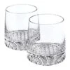 HomeRoots Mouth Blown European Crystal Whiskey Set Rocks Or DOF Set - 4 Piece