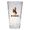 R & R Imports PNT2-C-WY19 16 Oz Wyoming Cowboys Pint Glass - Pack Of 2