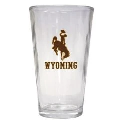 R & R Imports PNT2-C-WY19 16 Oz Wyoming Cowboys Pint Glass - Pack Of 2
