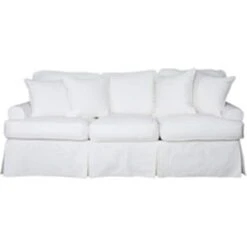 Horizon Slipcovered Sofa White