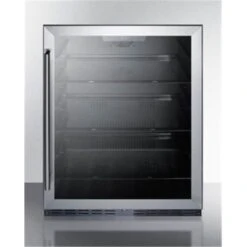 Summit Appliance AL57G 24 In. Freestanding Counter Depth Compact Refrigerator; Black