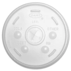 Translucent Slotted Foam Cup Lids Translucent 100 Lids