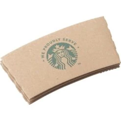 Starbucks Cup Sleeve Cups; Brown - Case Of 1380