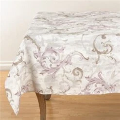 SARO 1322.LV20S 20 In. Square Baroque Flourish Napkin Lavender - Set Of 4