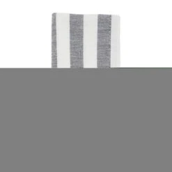 20 In. Striped Design Square Table Napkins, Black & White