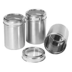 Starcrafts 2066 Stainless Steel Canister Set; 3 Piece
