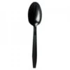 BWK Heavyweight Polypropylene Cutlery, Teaspoon, Black