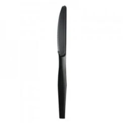 BWK Heavyweight Polypropylene Cutlery, Knife, Black