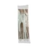WOR 6 In. TPLA Compostable Cutlery Set; White - Case Of 250