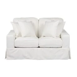 Americana Slipcovered Loveseat Peyton Pearl