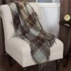 Bedford Home 61A-71554 Cashmere Like Blanket Throw; Brown