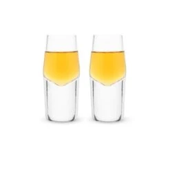 1 Raye - Heavyweight Crystal Shot Glasses, Pack Of 2
