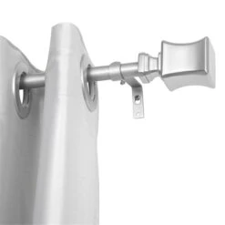 0.75 In. Curtain Rod For 48-86 In. Windows, Nickel