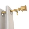0.75 In. Curtain Rod For 48-86 In. Windows, Gold