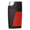 Tonino Lamborghini TTR018007 Duo Twin Jet Torch Flame Cigar Lighter - Black With Red