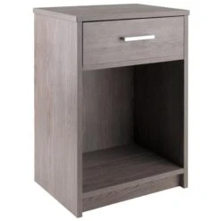 Winsome Wood 16115 Rennick Accent Table; Ash Gray - 15.75 X 12.4 X 23.75 In.