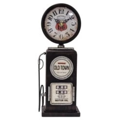 Yosemite Home Decor 5220002 Old Town Black Table Top Clock