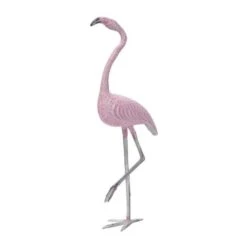 Achla E-04 American Flamingo Statue - Pink And White Cast Alum