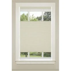 Top-Down Bottom-Up Cordless Honeycomb Cellulat Shade, Alabaster - 23 X 64 In.