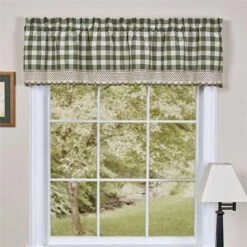 Achim BCVL14SG12 Buffalo Check Valance - 58 In. X 14 In.