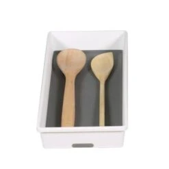 Madesmart 29156 16.6 X 6.6 X 2 In. Large Organizer Bin White With Gray