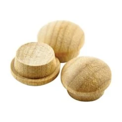 3111405 0.5 In. Mushroom Head Oak Button