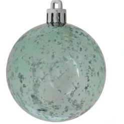 Sea Foam Shiny Mercury Ball Ornament - 6 In., 4PK