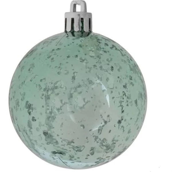 Sea Foam Shiny Mercury Ball Ornament - 6 In., 4PK 1 Sea Foam Shiny Mercury Ball Ornament - 6 In., 4PK