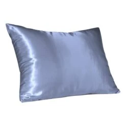 Satin Pillowcase With Hidden Zipper Queen - Jewel Blue