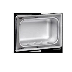 AJW UX80-SF Satin Soap Dish - Recessed